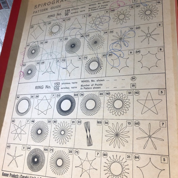Vintage 1968 Spirograph, missing spool 36, 40 and pens, instructions included - Picture 15 of 16